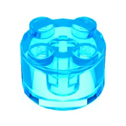 3941-042ブロック2×2丸トランスライトブルー