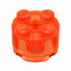 3941-047ブロック2×2丸トランスネオンオレンジ