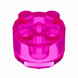 3941-113ブロック2×2丸トランスダークピンク