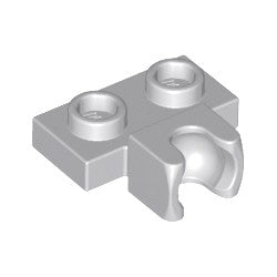 14704-194プレート1×2横に牽引ボール受け口付ライトブルーイッシュグレイ