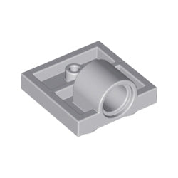 10247-194プレート2×2下部にペグ穴付1個ライトブルーイッシュグレイ