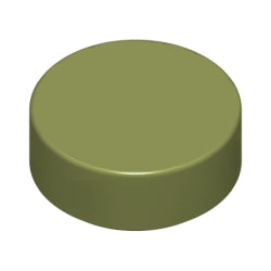 98138-155タイル1×1丸オリーブグリーン