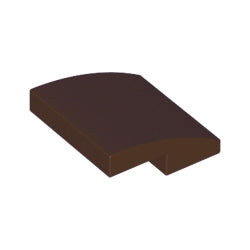 15068-308曲面スロープ2×2ダークブラウン