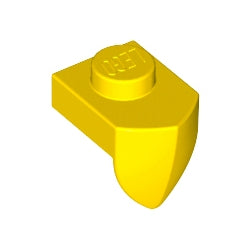 15070-024プレート1×1垂直牙付イエロー