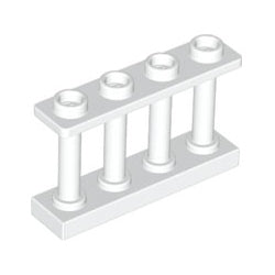 15332-001フェンス1×4×2小柱-4スタッドホワイト