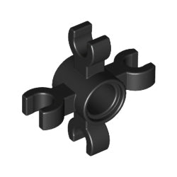 90202-026テクニックピンコネクター丸筒クリップ4つ付ブラック