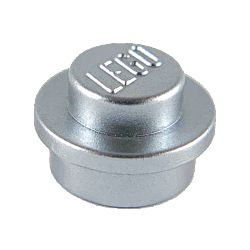 4073-MSプレート1×1丸メタリックシルバー