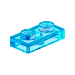 3023-042プレート1×2トランスライトブルー