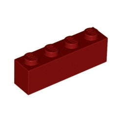 3010-154ブロック1×4ダークレッド