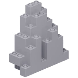 6083-194ロックパネル3×8×7ライトブルーイッシュグレイ