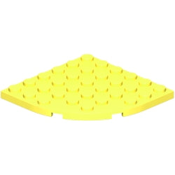 6003-226プレート6×6コーナー丸ブライトライトイエロー