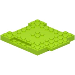 15624-119ブロック8×8-1×4プレート付ライム