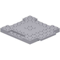 15624-194ブロック8×8-1×4プレート付ライトブルーイッシュグレイ