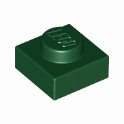 3024-141プレート1×1ダークグリーン