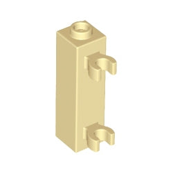 60583b-005ブロック1×1×3垂直クリップ2個付タン