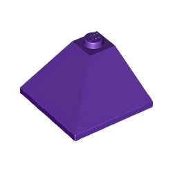 3675-268スロープ33度3×3コーナー2方向傾斜ダークパープル