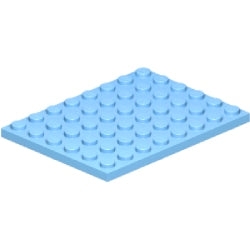 3036-212プレート6×8ブライトライトブルー