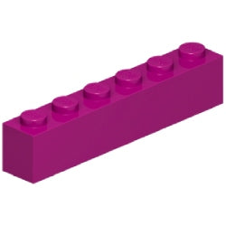 3009-124ブロック1×6マジェンタ