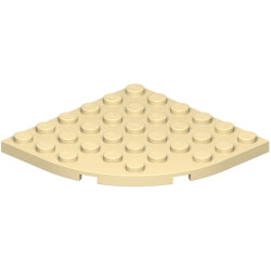 6003-005プレート6×6コーナー丸タン