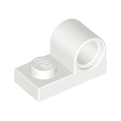 11458-001プレート1×2上部にペグ穴付ホワイト