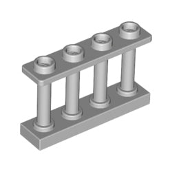 15332-194フェンス1×4×2小柱-4スタッドライトブルーイッシュグレイ