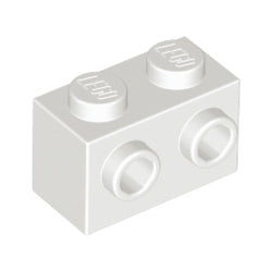 11211-001ブロック1×2片側面に2スタッド有ホワイト