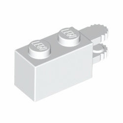30540-001ヒンジブロック1×2ロック水平指2本(旧型)ホワイト