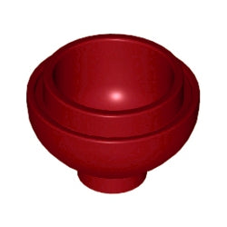 15395-154ブロック2×2ドーム型丸底ダークレッド