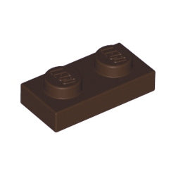 3023-308プレート1×2ダークブラウン