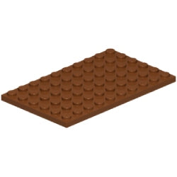3033-192プレート6×10レディシュブラウン