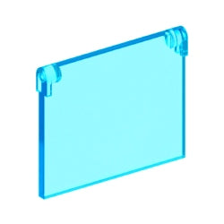 60603-042窓ガラス1×4×3開口部ありトランスライトブルー