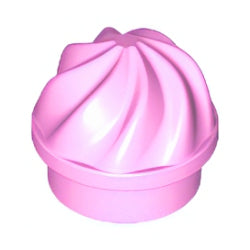 15470-222プレート1×1丸渦巻きブライトピンク