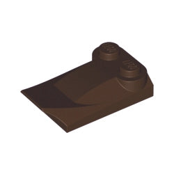 47456-308曲面スロープ3×2×2/3フィン付ダークブラウン