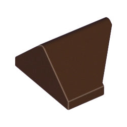 3049c-308スロープ45度1×2両側傾斜-45度切込みダークブラウン