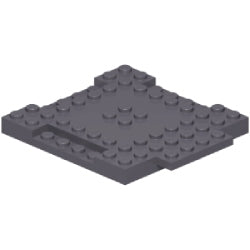 15624-199ブロック8×8-1×4プレート付ダークブルーイッシュグレイ