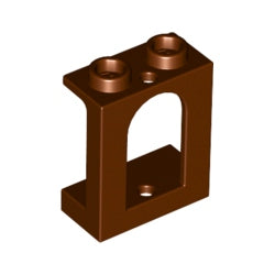 90195-192キャッスルアーチ型小窓1×2×2レディシュブラウン