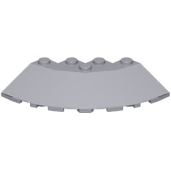 95188-194ブロック6×6コーナー丸33度スロープエッジライトブルーイッシュグレイ