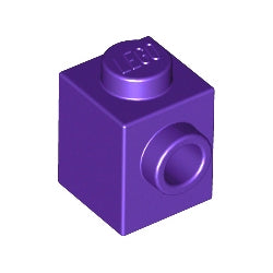87087-268ブロック1×1-1方向スタッド有ダークパープル