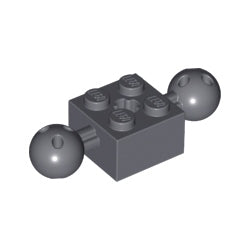 17114-199テクニックブロック2×2ボール2個付ダークブルーイッシュグレイ