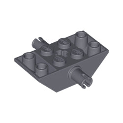 30390-199逆スロープ45度4×2側面にペグ付ダークブルーイッシュグレイ