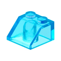 3039-042スロープ45度2×2トランスライトブルー