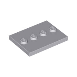 88646-194特殊タイル3×4中央4スタッドライトブルーイッシュグレイ