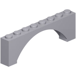 16577-194アーチ1×8×2レイズドライトブルーイッシュグレイ