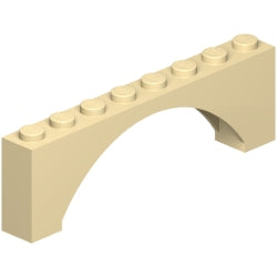 16577-005アーチ1×8×2レイズドタン