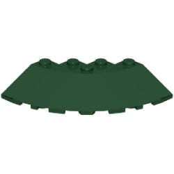 95188-141ブロック6×6コーナー丸33度スロープエッジダークグリーン