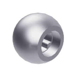 32474-MSテクニックボール車軸穴付メタリックシルバー