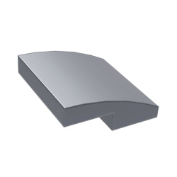 15068-179曲面スロープ2×2フラットシルバー