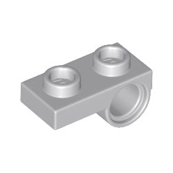 18677-194プレート1×2下部にペグ穴付ライトブルーイッシュグレイ