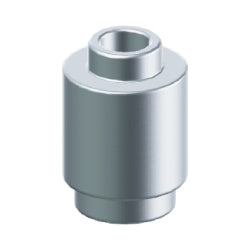 3062b-MSブロック1×1丸メタリックシルバー