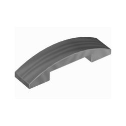 93273-179曲面スロープ4×1ダブルフラットシルバー